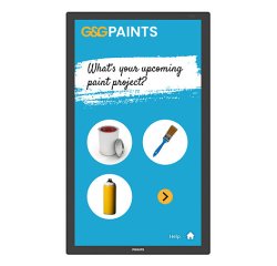 Philips 3000 series 24BDL3751T/00 pantalla de señalización Panel plano interactivo 60,5 cm (23.8") LCD Wifi 250 cd / m² Full HD Negro Pantalla táctil Procesador incorporado Android