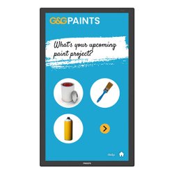Philips 3000 series 24BDL3751T/00 pantalla de señalización Panel plano interactivo 60,5 cm (23.8") LCD Wifi 250 cd / m² Full HD Negro Pantalla táctil Procesador incorporado Android