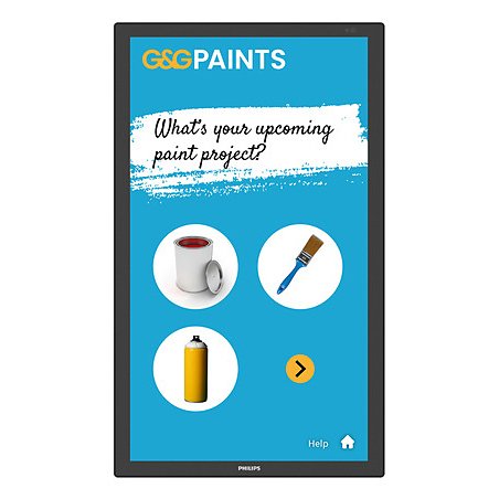 Philips 3000 series 24BDL3751T/00 visualizzatore di messaggi Pannello piatto interattivo 60,5 cm (23.8") LCD Wi-Fi 250 cd/m² Full HD Nero Touch screen Processore integrato Android