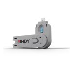 Lindy 40622 bloqueador de puerto Llave de bloqueador de puerto USB tipo A Azul Acrilonitrilo butadieno estireno (ABS) 1 pieza(s)
