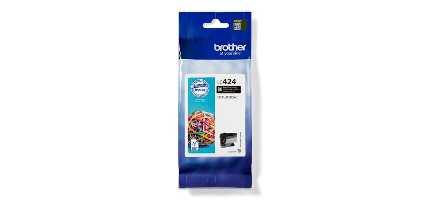 Brother LC424BK cartucho de tinta 1 pieza(s) Original Negro