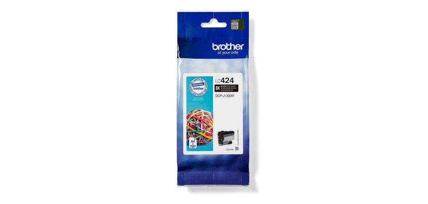 Brother LC424BK cartucho de tinta 1 pieza(s) Original Negro