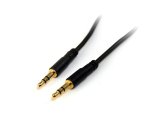 StarTech.com 3 m slanke 3.5mm Stereo Audio kabel - M/M