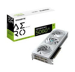 GIGABYTE GeForce RTX 5060 Ti AERO OC 8G Graphics Card - 8GB GDDR7, 128bit, PCI-E 5.0, 2647MHz Core Clock, 3 x DisplayPort, 1 x HDMI, GV-N506TAERO OC-8GD