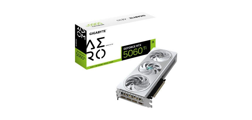 GIGABYTE GeForce RTX 5060 Ti AERO OC 8G Scheda Grafica – 8 GB GDDR7, 128 bit, PCI-E 5.0, 2647 MHz Frequenza del core, 3 x DisplayPort, 1 x HDMI, GV-N506TAERO OC-8GD