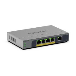 NETGEAR GS105EPP Non-géré Gigabit Ethernet (10/100/1000) Connexion Ethernet, supportant l'alimentation via ce port (PoE) Montage sur le bureau ou sur le mur Gris