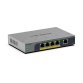 NETGEAR GS105EPP Non-géré Gigabit Ethernet (10/100/1000) Connexion Ethernet, supportant l'alimentation via ce port (PoE) Montage sur le bureau ou sur le mur Gris