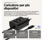 Motorola TurboPower 125W Duo Charger Universale Nero AC Ricarica rapida Interno