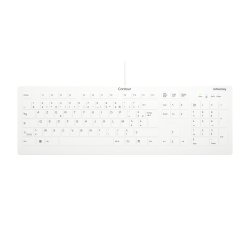 Contour Design Active Key Contour QuickClean Clavier Médical IP68 Full-Size Filaire Blanc C8112