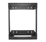 StarTech.com Armadio Rack di Rete per Montaggio a Parete 12U 19", Server Rack a 2 Montanti a telaio aperto, Profondità Regolabile, Quadro Dati per Apparecchiature IT/Dati/AV/Switch - Dadi e viti a gabbia inclusi