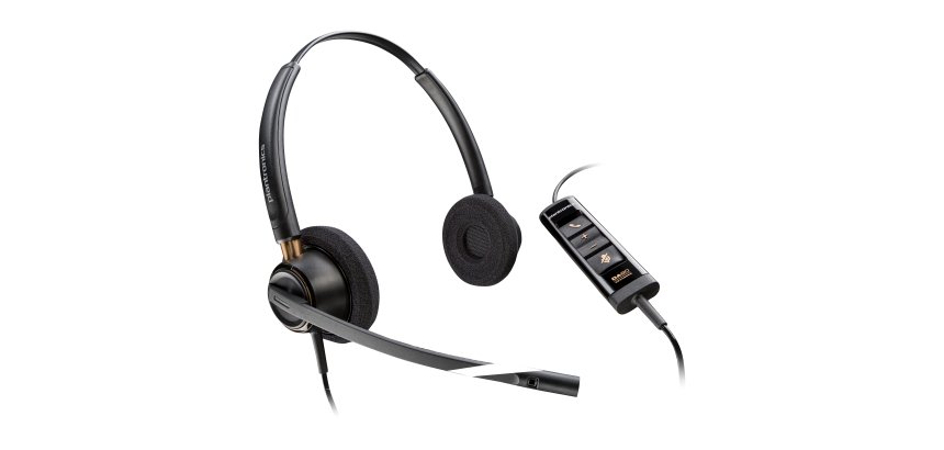 HP Poly Micro-casque Poly EncorePro 525 Certifié pour Microsoft Teams Stéréo avec USB-A