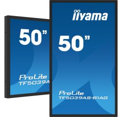 iiyama TF5039AS-B1AG écran plat de PC 125,7 cm (49.5") 3840 x 2160 pixels 4K Ultra HD LED Écran tactile Noir