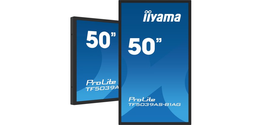 iiyama TF5039AS-B1AG flat PC screen 125.7 cm (49.5") 3840 x 2160 pixels 4K Ultra HD LED Touchscreen Black