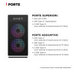 HP OMEN 35L Gaming GT16-0038nl Intel Core Ultra 7 265K 32 GB DDR5-SDRAM 1 TB SSD NVIDIA GeForce RTX 5080 Windows 11 Home Tower PC AI PC Nero