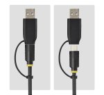 StarTech.com Dock Adaptateur USB-C/USB-A vers M.2 NVMe, 10 Gbps, Lecteur SSD Externe M.2 NVMe Sans Outil, B+M/M-Key