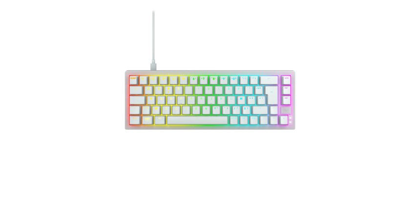 CHERRY K5V2 Compact clavier Gaming USB AZERTY Français Blanc