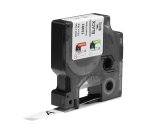 DYMO Rhino Industrial Permanent Polyester Labels | 12 mm x 5.5 m | Black Print on White | Self-Adhesive | for Rhino & LabelManager Label Makers
