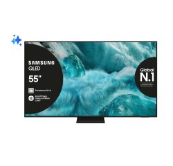 Samsung QLED AI TV 55" QE55Q7F5AUXZT 4K, Processore Q4 AI, 4K Upscaling, Color Booster Pro, OTS Lite, Air Slim Design, Vision AI Smart TV, 2025