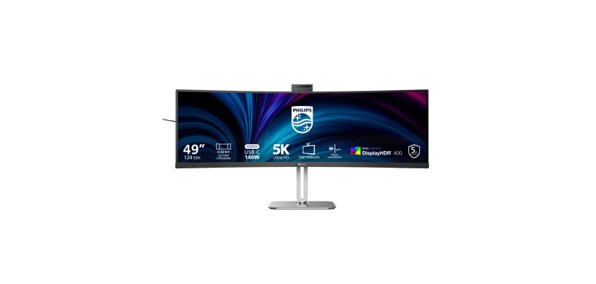 Philips 49B2U6900CH/00 computer monitor 124 cm (48.8") 5120 x 1440 Pixels Dual QHD LCD Zwart
