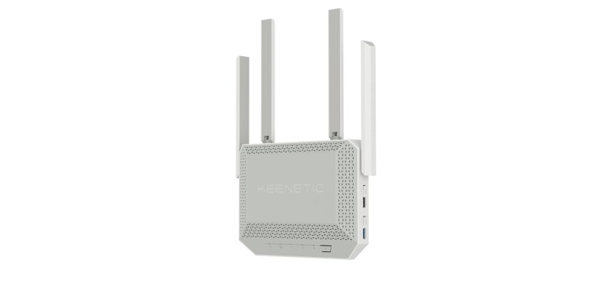 Keenetic Titan (KN-1812) Routeur Multi-Gigabit Wi-Fi 7 maillé BE7200 avec commutateur intelligent 1×10G, 1×2.5G et 4×1G, ports USB 3.2 et 2.0 multifonctions