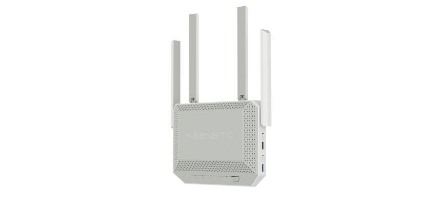 Keenetic Titan (KN-1812) Routeur Multi-Gigabit Wi-Fi 7 maillé BE7200 avec commutateur intelligent 1×10G, 1×2.5G et 4×1G, ports USB 3.2 et 2.0 multifonctions