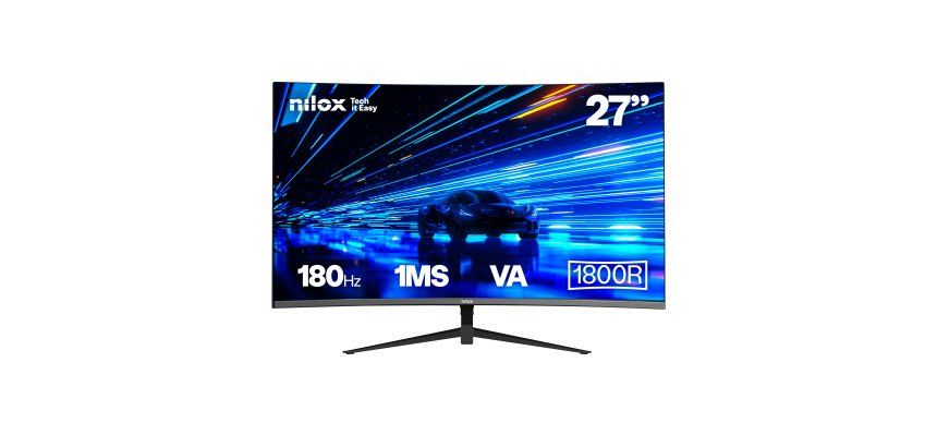 Nilox NXM27FHD18001 pantalla para PC 68,6 cm (27") 1920 x 1080 Pixeles LED Negro