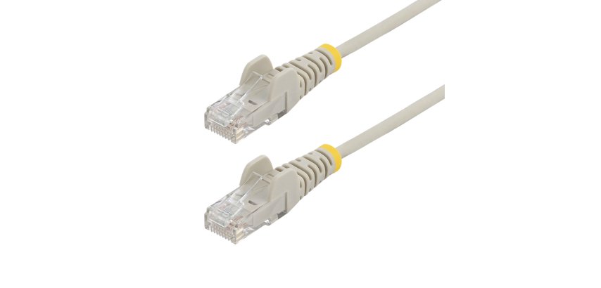 StarTech.com Ethernet-Kabel CAT6 Grau 10m, Knickschutz, 100W PoE, UTP, LSZH, Reines Kupferkabel 28AWG, RJ45 Patchkabel mit Kabelbinder, Fluke getestet