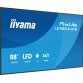 iiyama LE9864UHS-B1AG Écran d'affichage dynamique Écran plat de signalisation numérique 2,49 m (98") Wifi 500 cd/m² 4K Ultra HD Noir Intégré dans le processeur Android 24/7