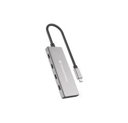 Conceptronic HUBBIES16G hub di interfaccia USB 3.2 Gen 2 (3.1 Gen 2) Type-C 10000 Mbit/s Grigio