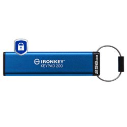 Kingston Technology IronKey Keypad 200 de 256 Go, FIPS 140-3 niveau 3 (en attente), chiffrement AES-256
