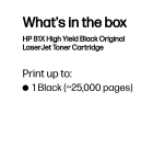 HP 81X High Yield Black Original LaserJet Toner Cartridge