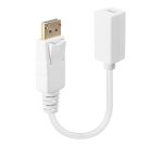 Lindy 41060 adaptador de cable de vídeo 0,15 m DisplayPort Mini DisplayPort Blanco