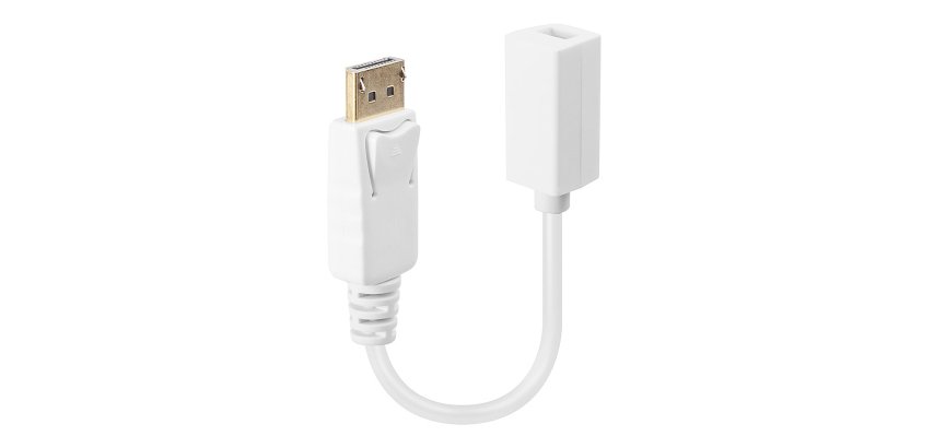 Lindy 41060 adaptador de cable de vídeo 0,15 m DisplayPort Mini DisplayPort Blanco