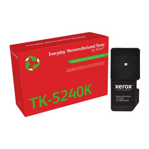 Remanufacturado Everyday Tóner Everyday™ Negro remanufacturado de Xerox es compatible con Kyocera TK-5240K, Capacidad estándar