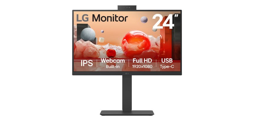 LG 24BA850-B pantalla para PC 60,5 cm (23.8") 1920 x 1080 Pixeles Full HD Negro