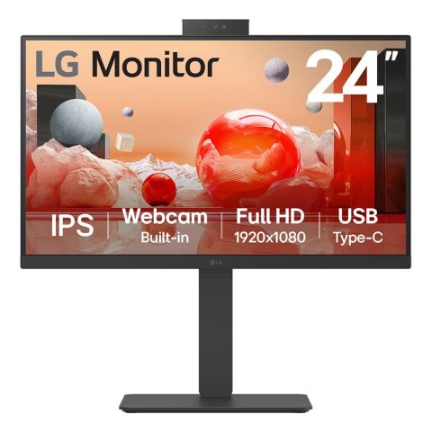 LG 24BA850-B pantalla para PC 60,5 cm (23.8") 1920 x 1080 Pixeles Full HD Negro