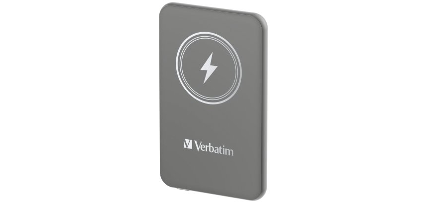 Verbatim Charge 'n' Go Lithium Polymère (LiPo) 5000 mAh Recharge sans fil Gris