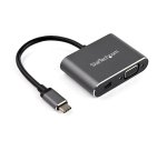 StarTech.com Adaptador USB-C a Mini DisplayPort y VGA - Conversor de Vídeo USB Tipo C - 4K 60Hz - HDR