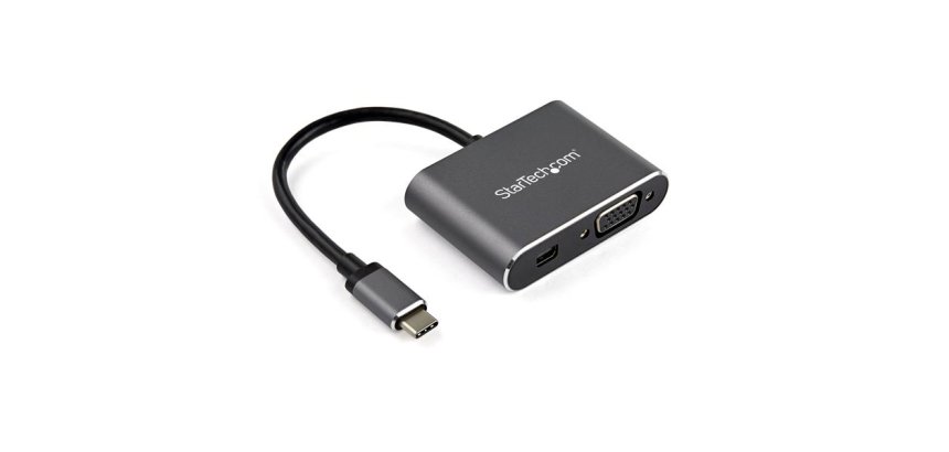 StarTech.com Adaptador USB-C a Mini DisplayPort y VGA - Conversor de Vídeo USB Tipo C - 4K 60Hz - HDR