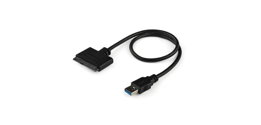 StarTech.com Câble SATA vers USB - Adaptateur de Disque Dur USB 3.0 vers 2.5" SATA III - Convertisseur Externe pour Transfert de Données SSD/HDD