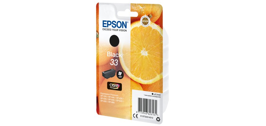 Epson Oranges Encre noire Claria Premium 33