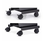 StarTech.com Support Mobile pour Unité Centrale, Support Mobile pour Unité Centrale PC à Roulettes, Charge Maximale de 21kg, Chariot à Roulettes pour Ordinateur de Bureau, Chariot en Acier, Support Réglable