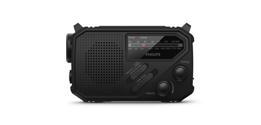 Philips TAR1609/00 Portable Radio Analog and Digital Black