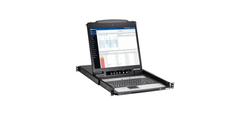 Eaton B020-U16-19-IPF commutateur écran, clavier et souris Grille de montage Noir