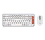 Logitech 920-013110 clavier Souris incluse Universel Bluetooth AZERTY Français Blanc