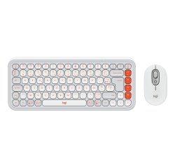 Logitech 920-013110 clavier Souris incluse Universel Bluetooth AZERTY Français Blanc
