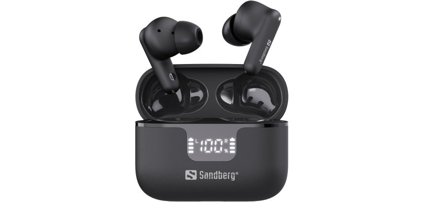 Sandberg 126-52 Kopfhörer True Wireless Stereo (TWS) Musik/Alltag Bluetooth Schwarz