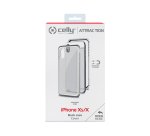 Celly Attraction - iPhone Xs/X custodia per cellulare 14,7 cm (5.8") Cover Argento, Trasparente
