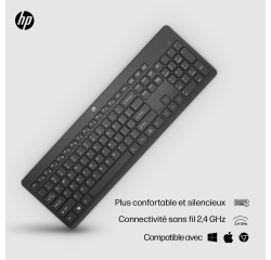 Clavier sans fil universel silencieux HP 230