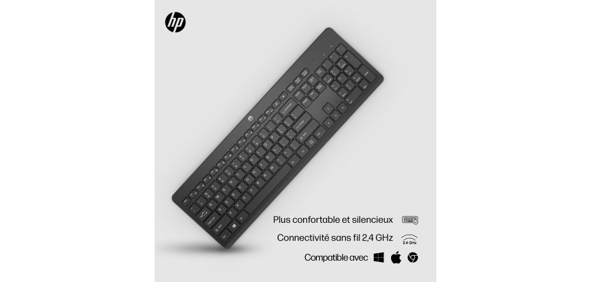 Clavier sans fil universel silencieux HP 230